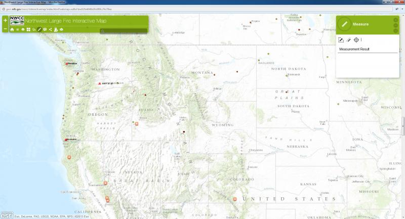 NW Large Fire Map